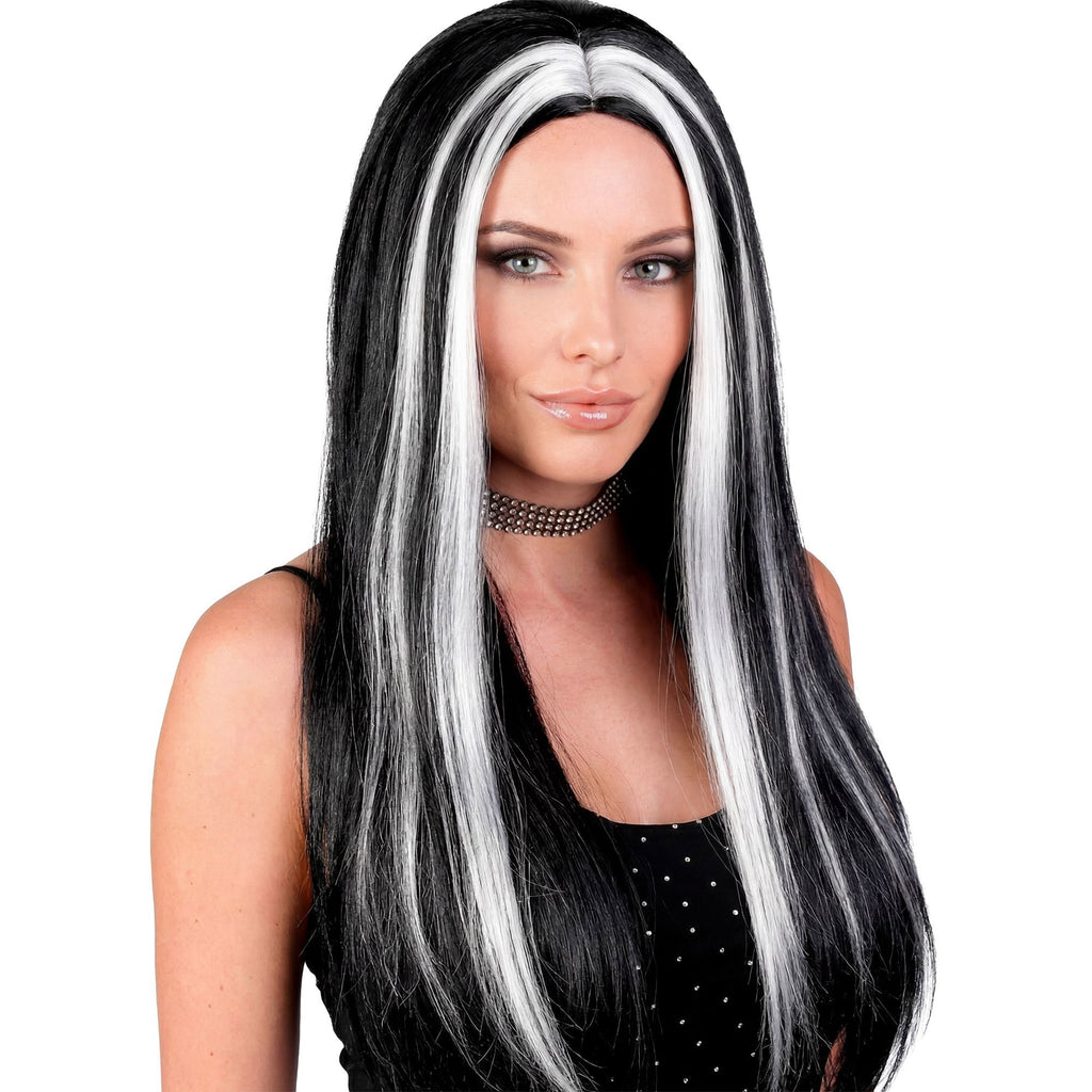 Peluca Morticia Addams Adulto