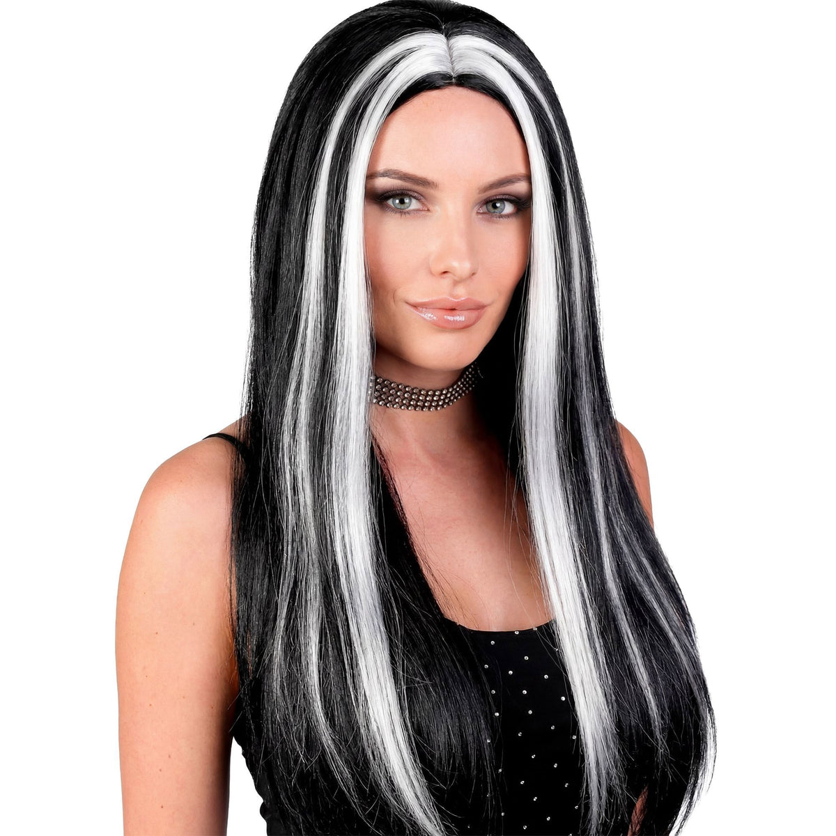 Peluca Morticia Addams Adulto