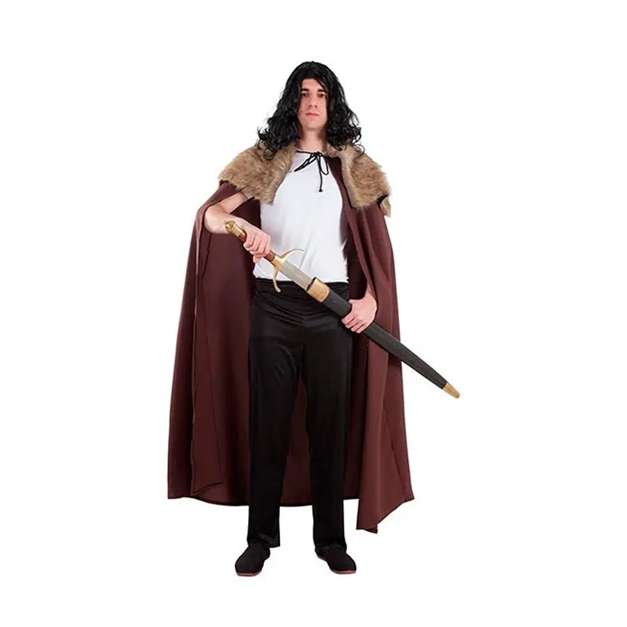 Disfraz Capa Medieval Con Pelo