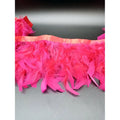 Cinta De Plumas Fucsia 14Cm Ancho De Pato