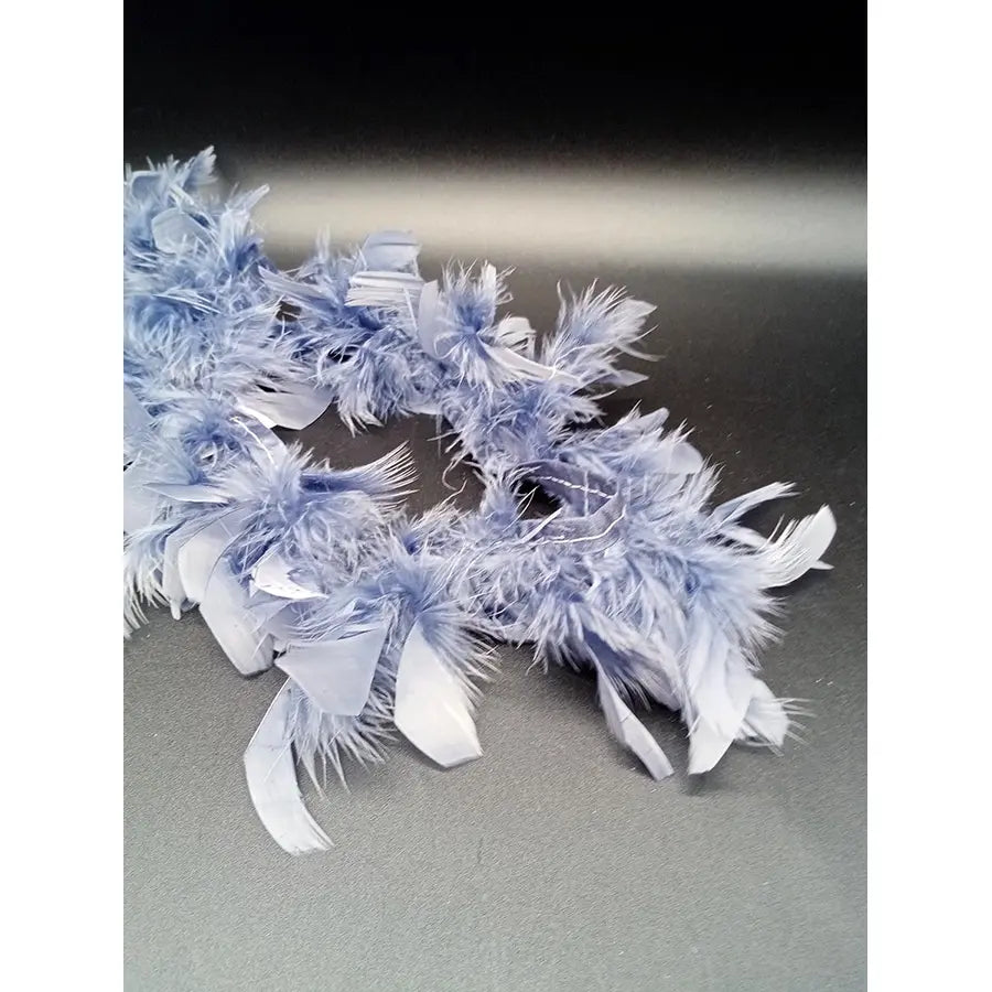Cinta De Plumas Azul 8 Cm Ancho De Pato