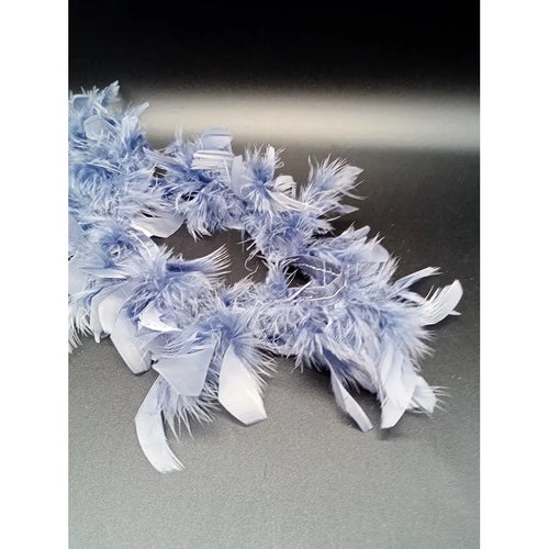 Cinta De Plumas Azul 8 Cm Ancho De Pato