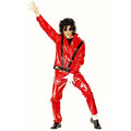 Disfraz Michael Jackson Adulto – Traje Rojo Del Rey Del Pop