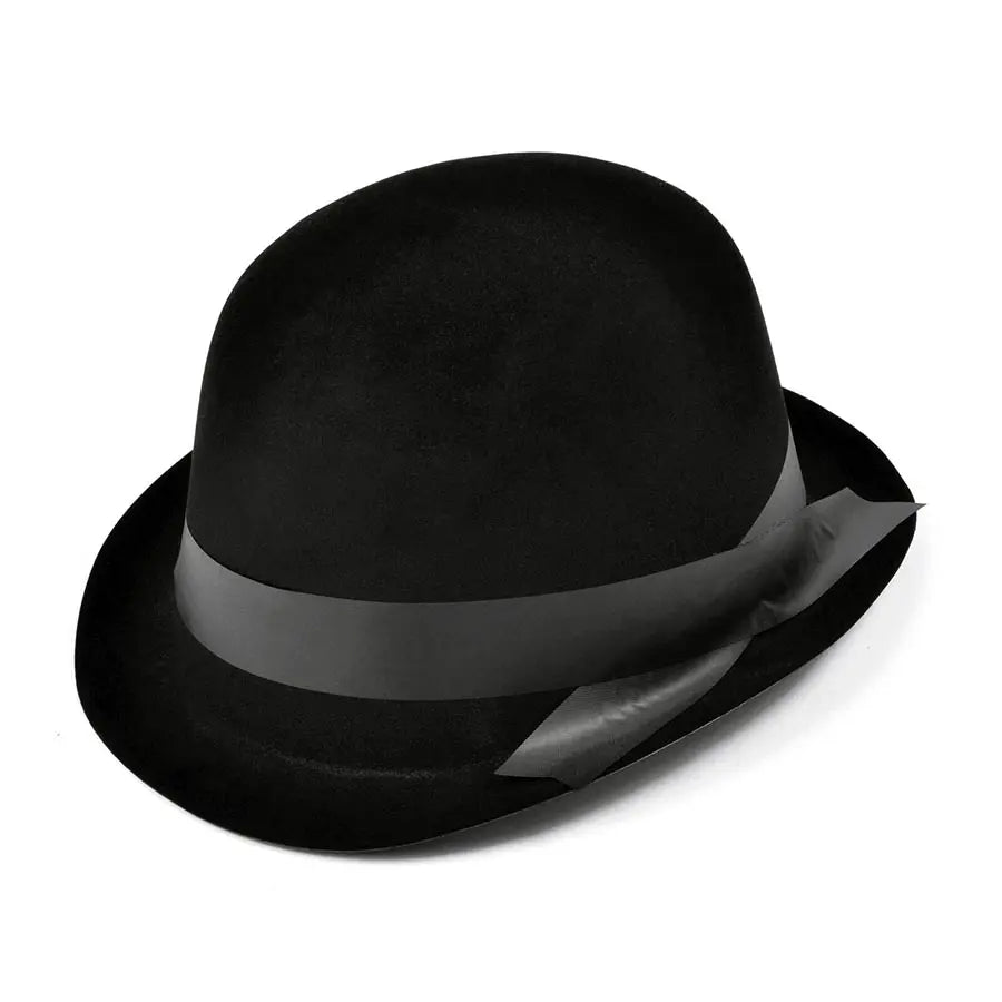 Bombín Negro Flocado