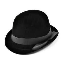 Bombín Negro Flocado