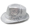Sombrero Lentejuelas Plata De Ganster