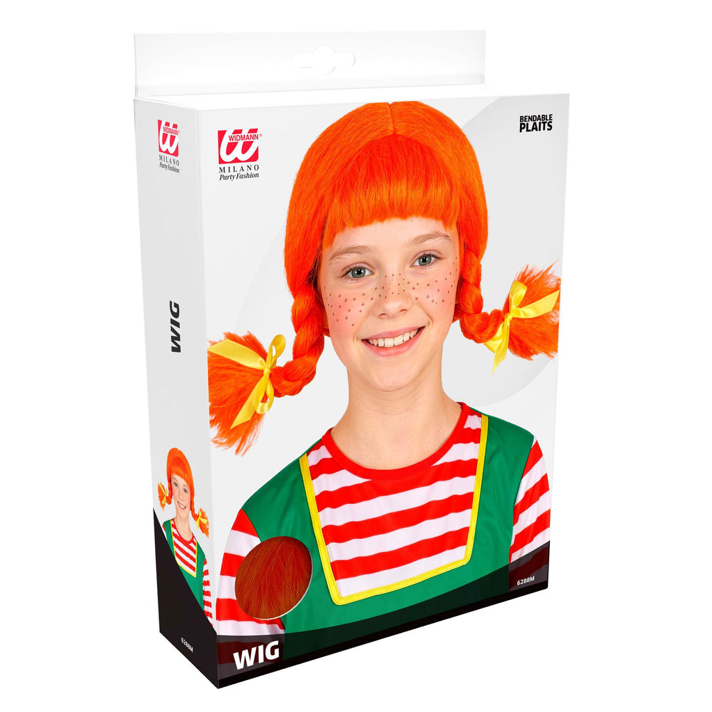 Peluca Pippi Calzaslargas Adulto