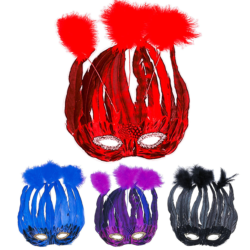 Antifaces Plumas Violeta