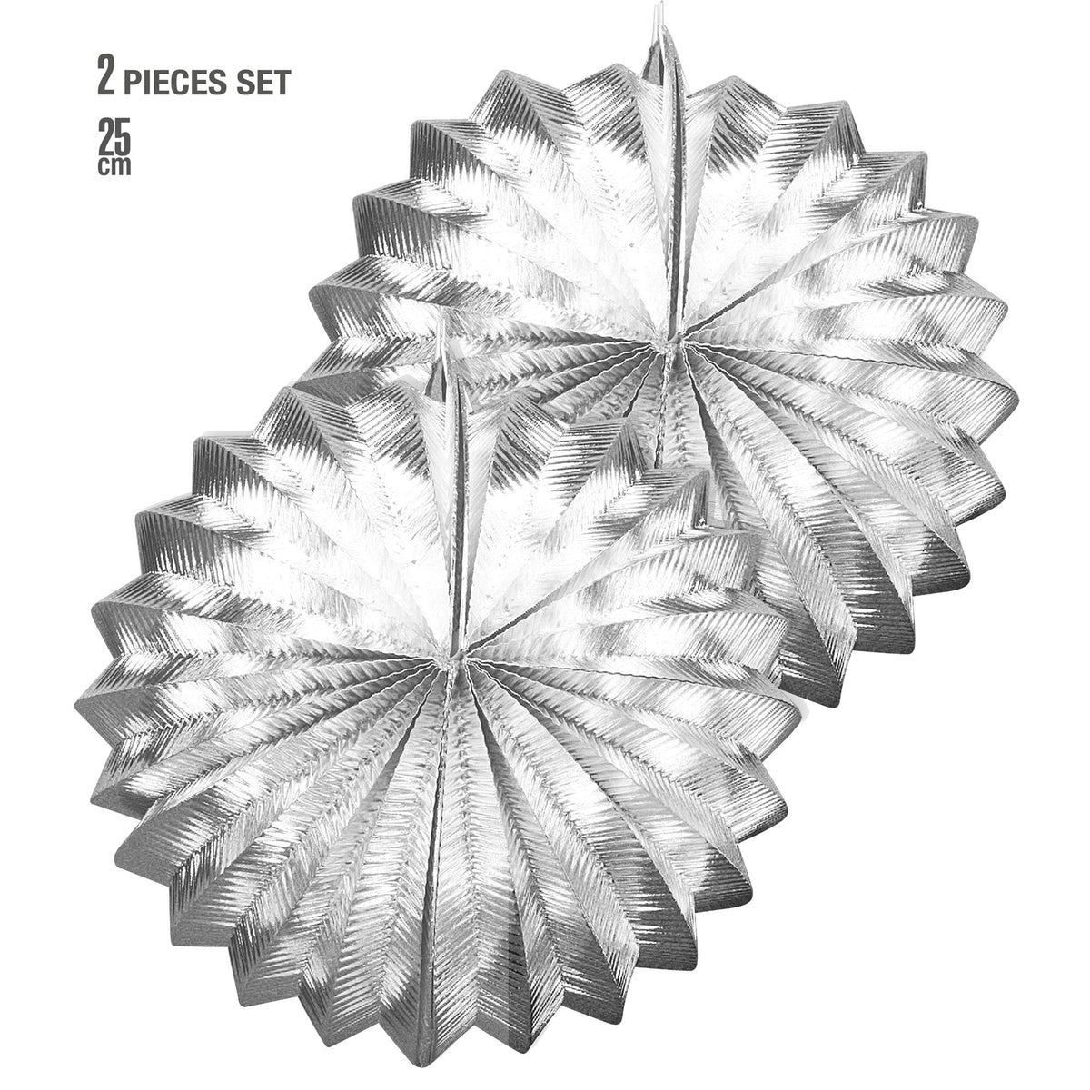 Farolillo Metalizado 25 cm – Pack 2 Unidades
