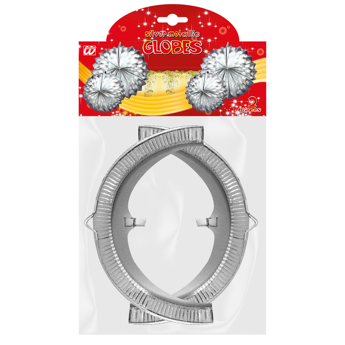 Farolillo Metalizado 25 cm – Pack 2 Unidades
