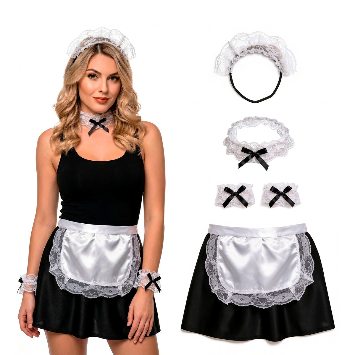 Set de Accesorios Camarera para Disfraz