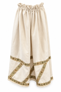 Costume Skirt Beige Embroidered Patona