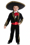 Mexican Charro Costume for Kids – Jacket, Pants, Sash, and Handkerchief