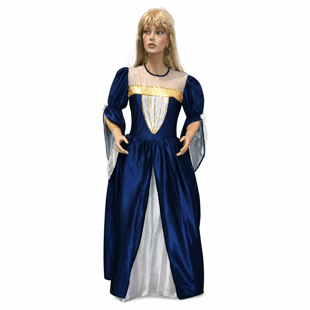 Adult Medieval Princess Costume with Hoop Skirt