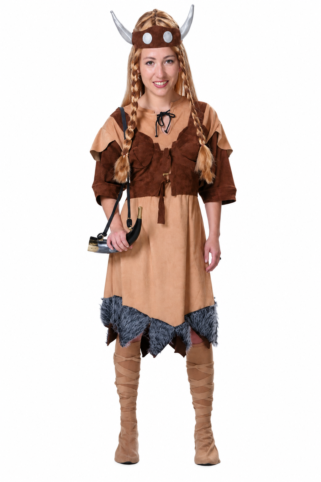 Vikingess Freya Costume – Adult Women's Nordic Warrior