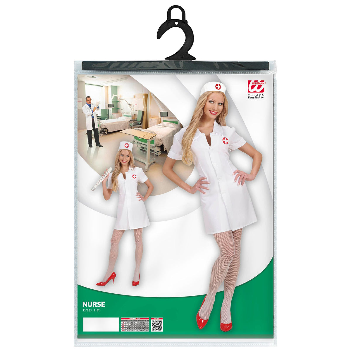 Disfraz Enfermera Sexy Adulto – Vestido y Cofia