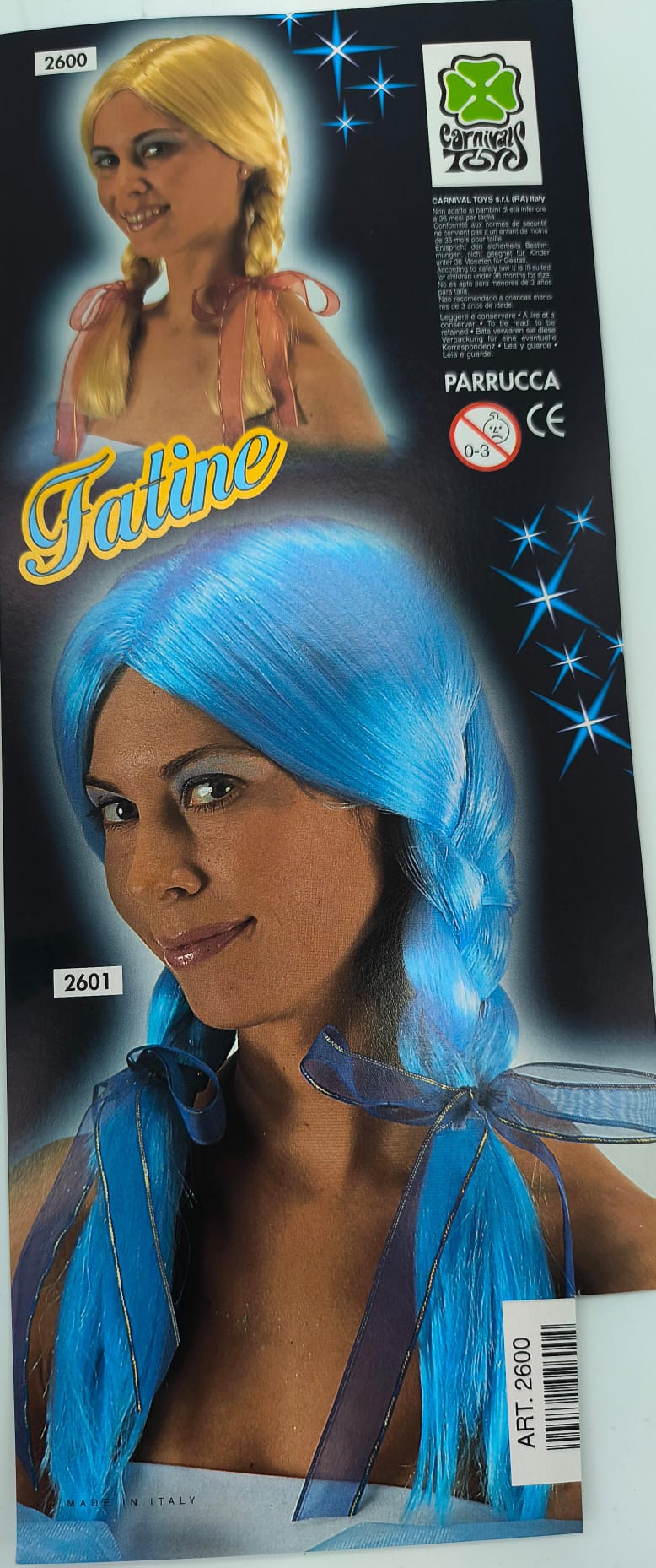 Peluca Fatine Rubia con Trenzas – Carnival Toys