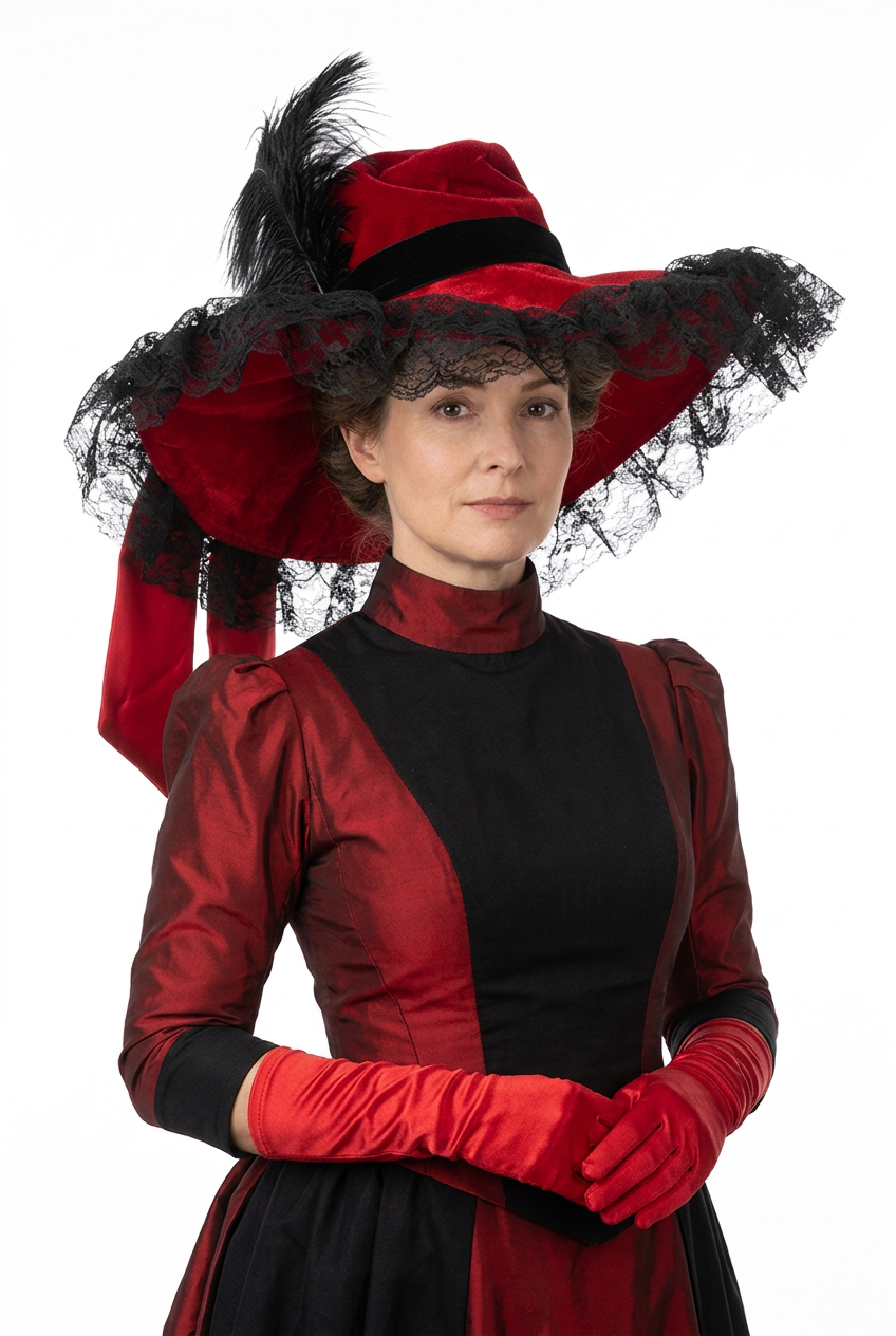 Pamela Red with Gloves