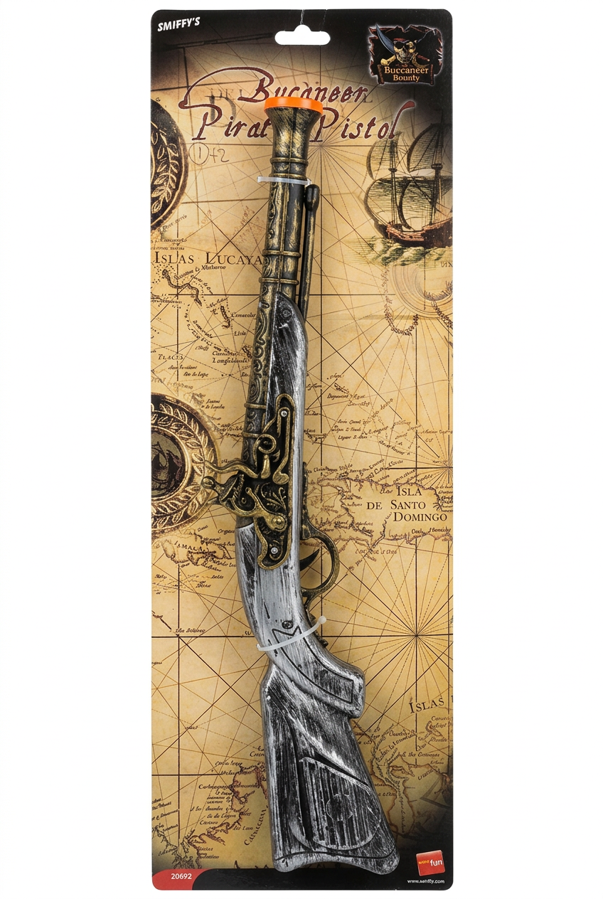 Pistola Mosquetón Pirata Bucanero Smiffys