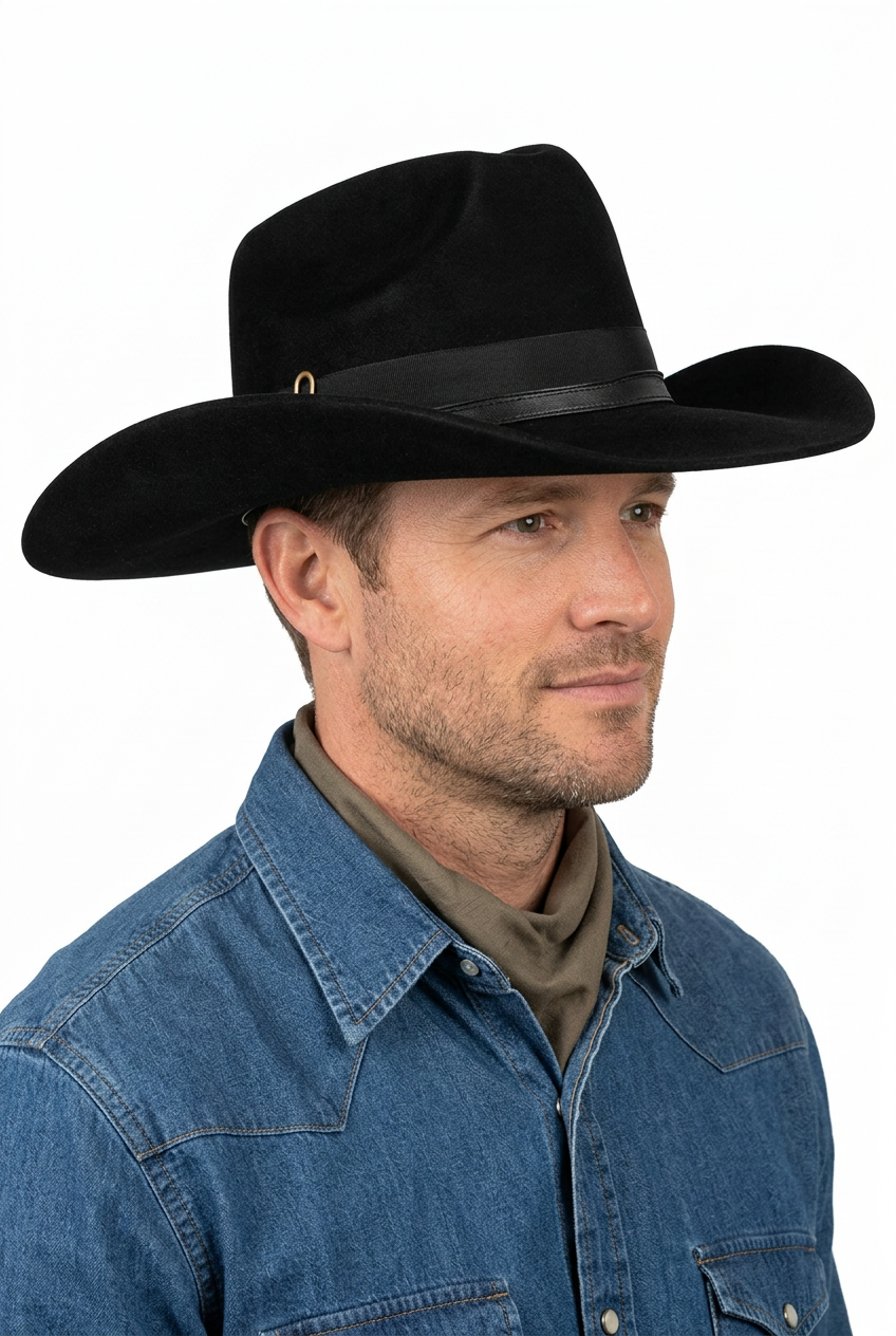 Sombrero Cowboy Negro Adulto