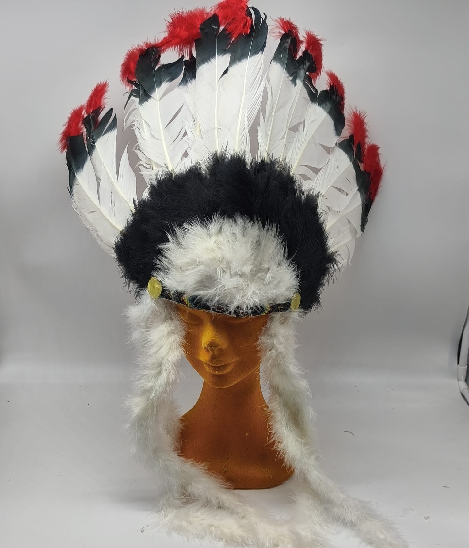 Feather Headdress – Indian Headdress with Adjustable Headband