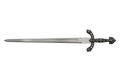 Espada Medieval Gótica de Metal – Réplica Decorativa con Guarda Calada