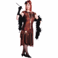 Women's Plus Size Brown Charleston Costume