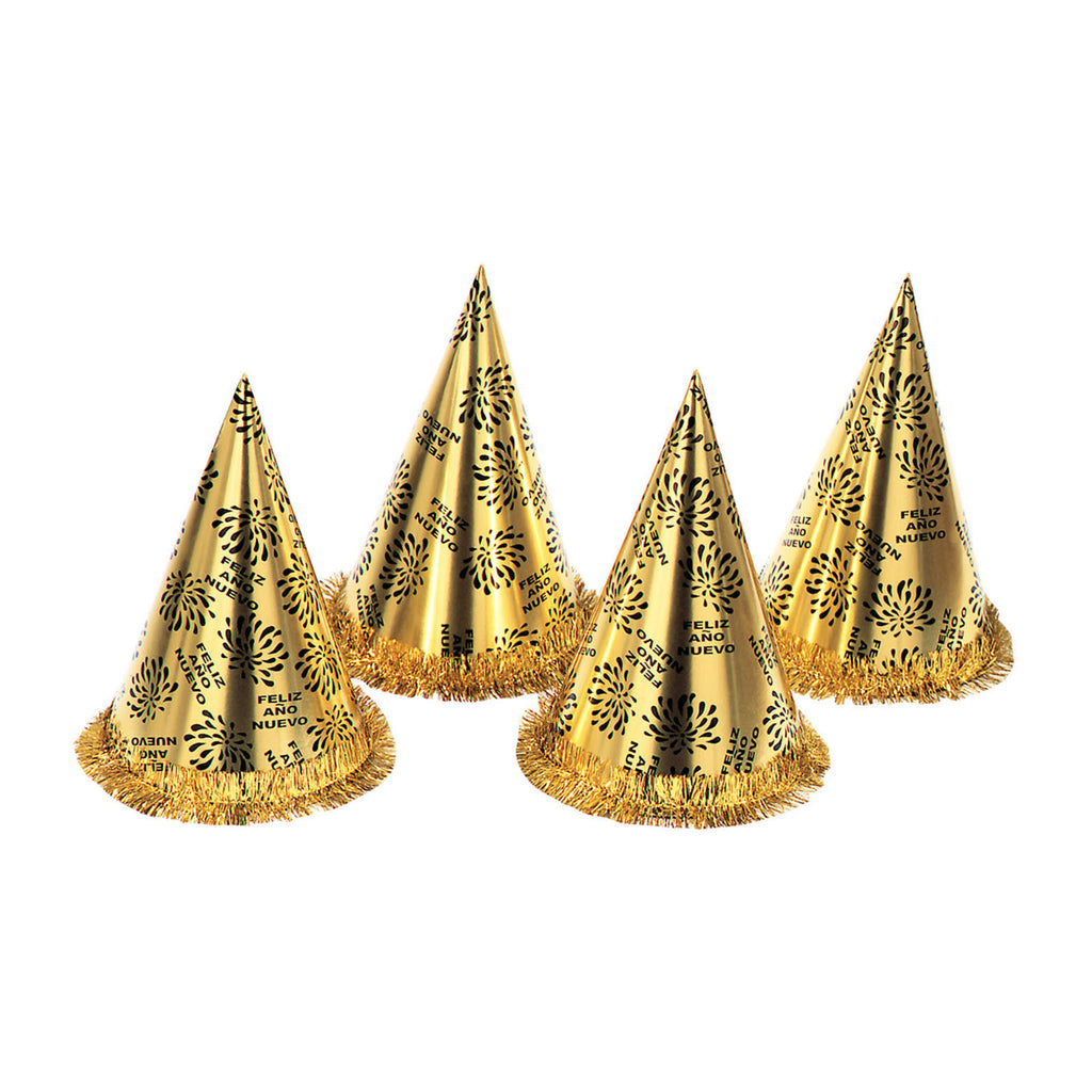 Gorro Cono Dorado Feliz Año