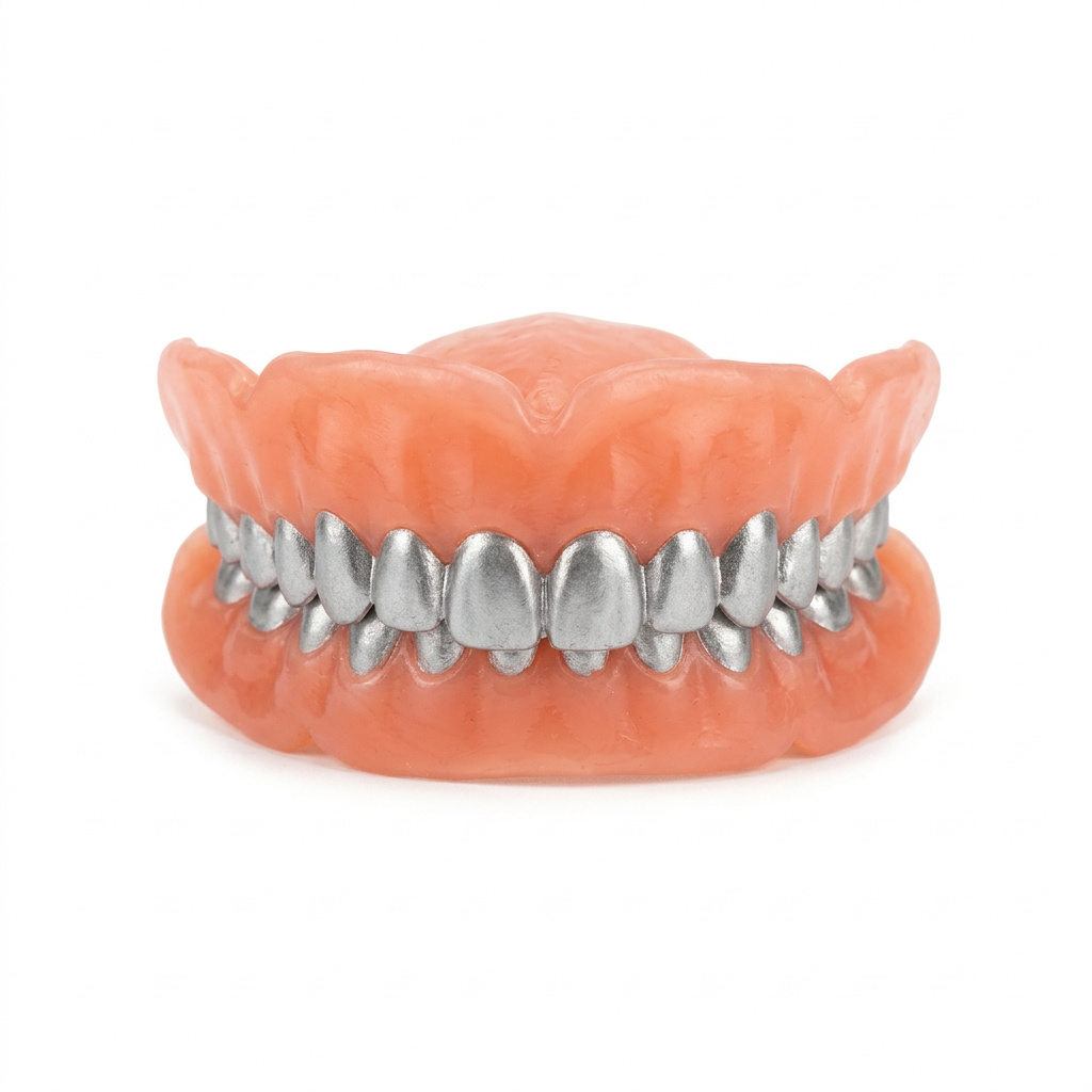 Dentadura de Metal – Accesorio de Disfraz