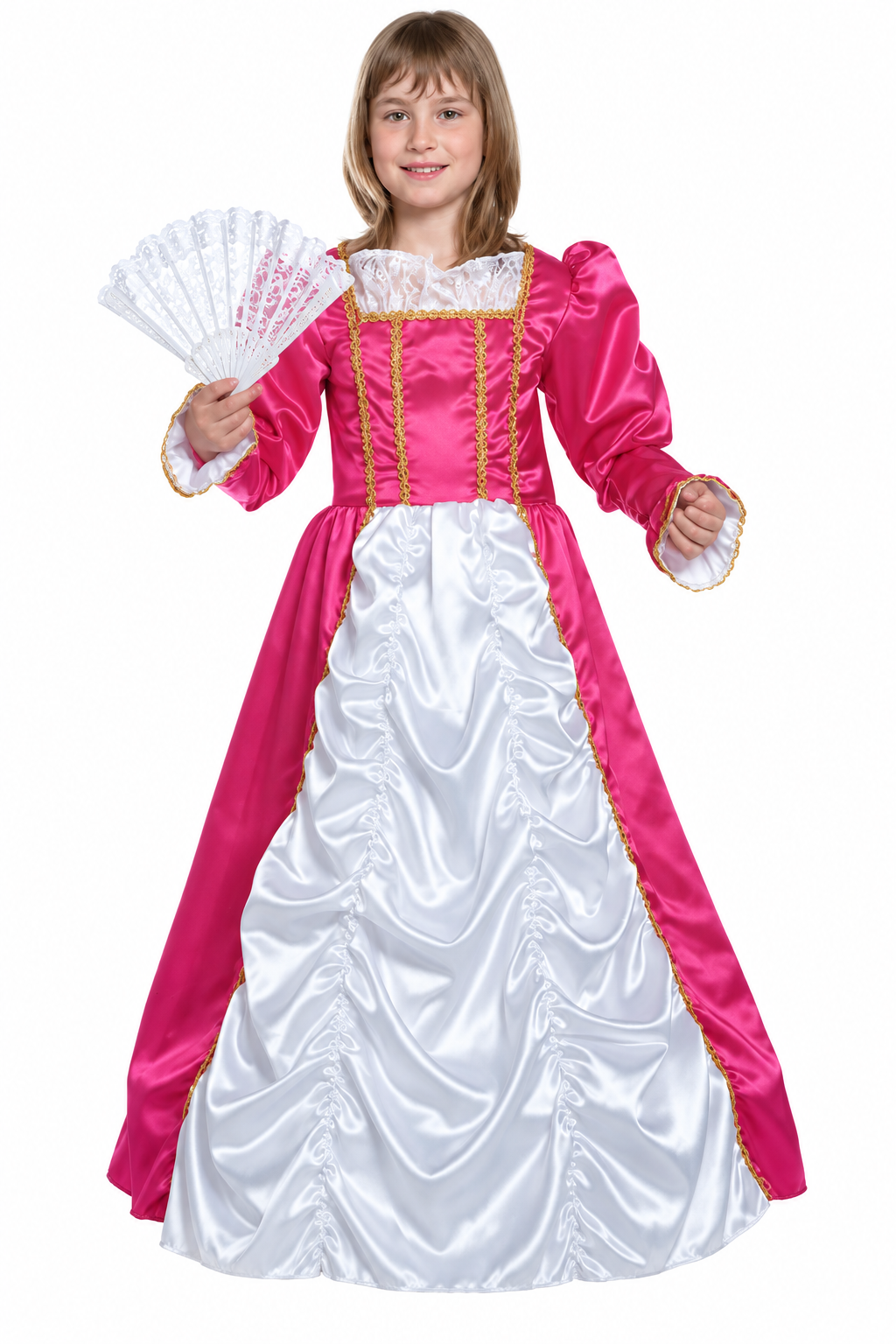Disfraz Princesa Rosa y Blanco Niña