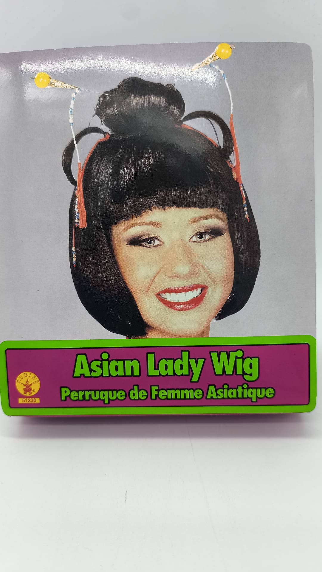Asian Lady Wig - Straight Long Black