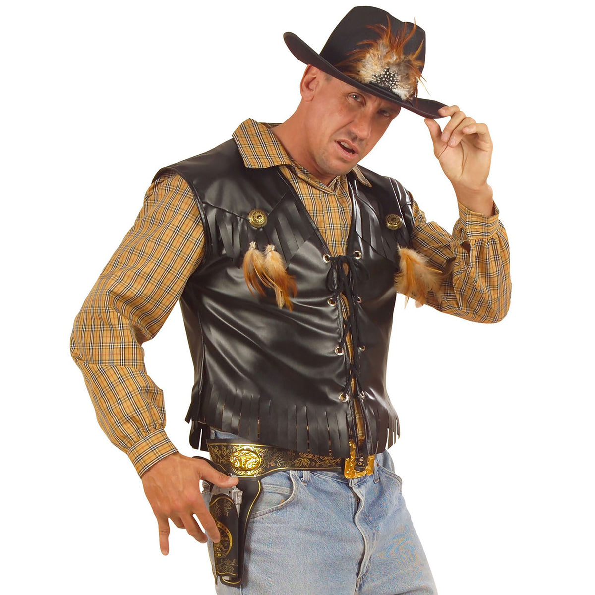 Cinturon Vaquero Con Funda.
