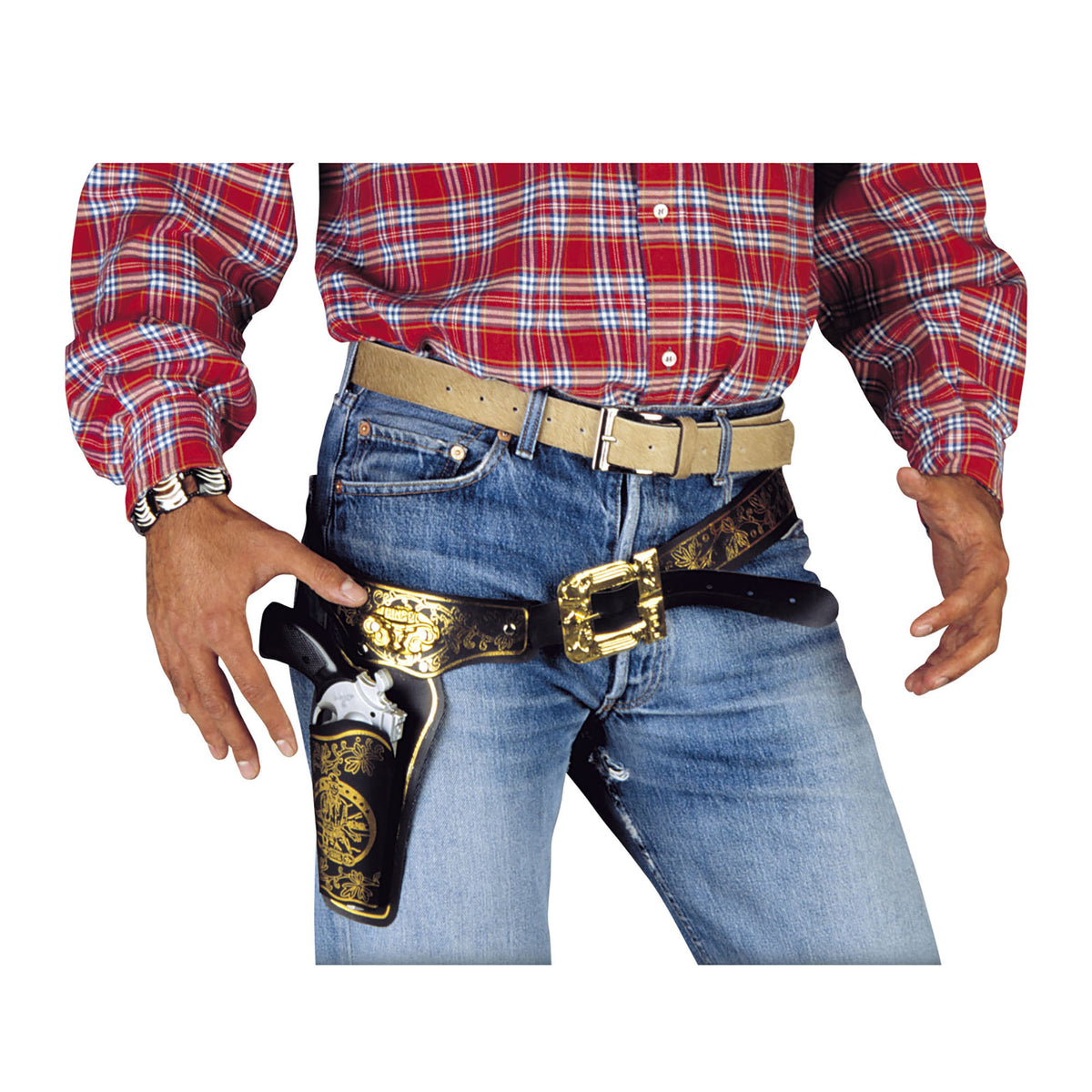 Cinturon Vaquero Con Funda.