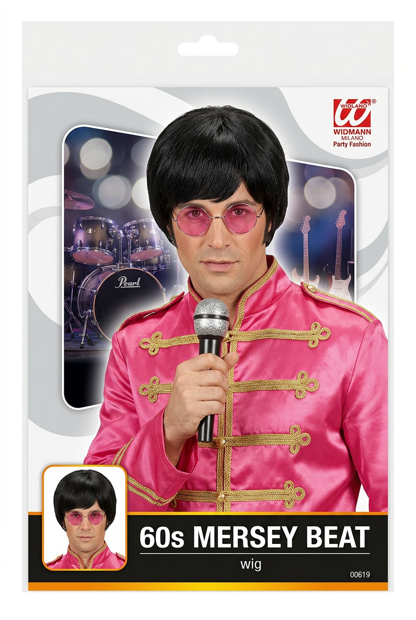 60s Mersey Beat Black Wig – Widmann