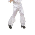Disfraz Pantalon Blanco Con Volantes.