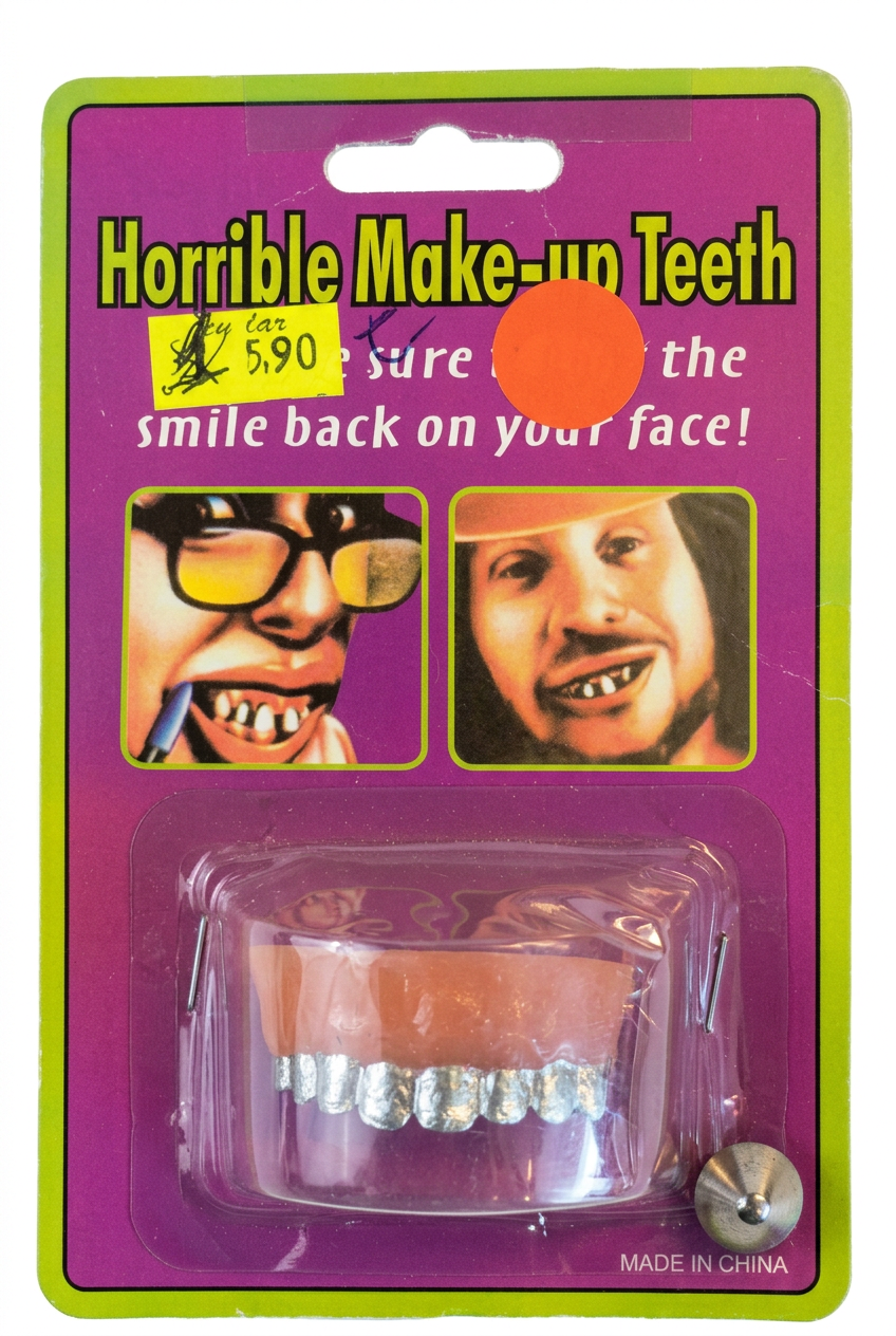 Dentadura de Metal – Accesorio de Disfraz