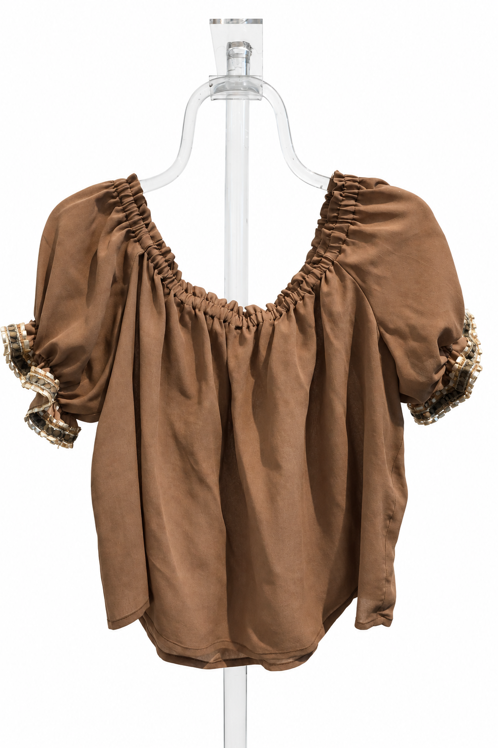 Brown Medieval Shirt with Trim