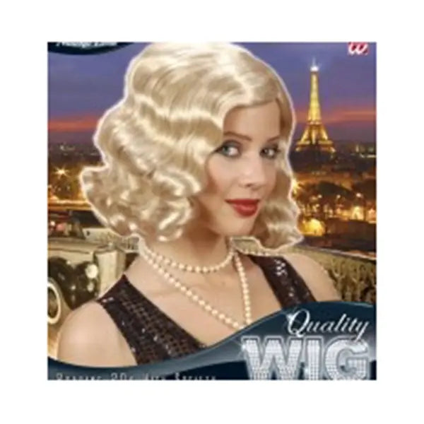 Peluca Flapper Años 20 Rubia – Accesorio de Disfraz