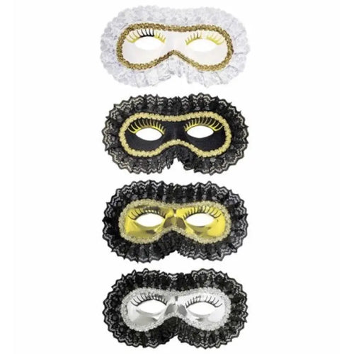 Antifaces Con Puntilla Negro