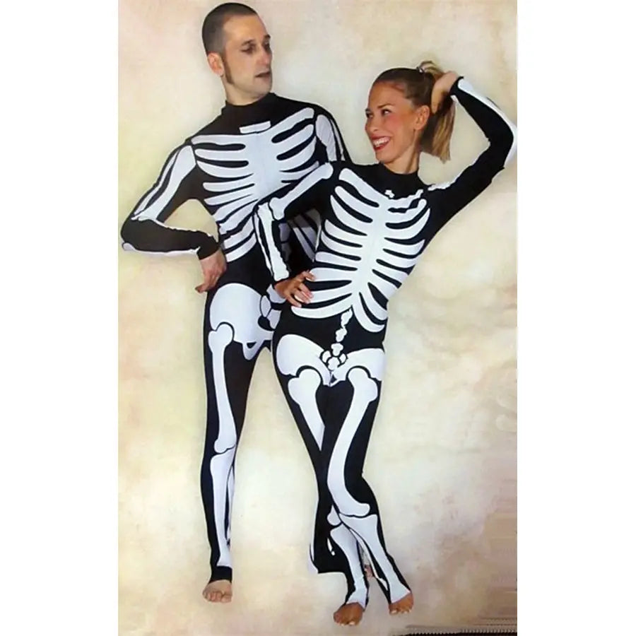 Adult Lycra Skeleton Costume - Unisex Halloween Outfit