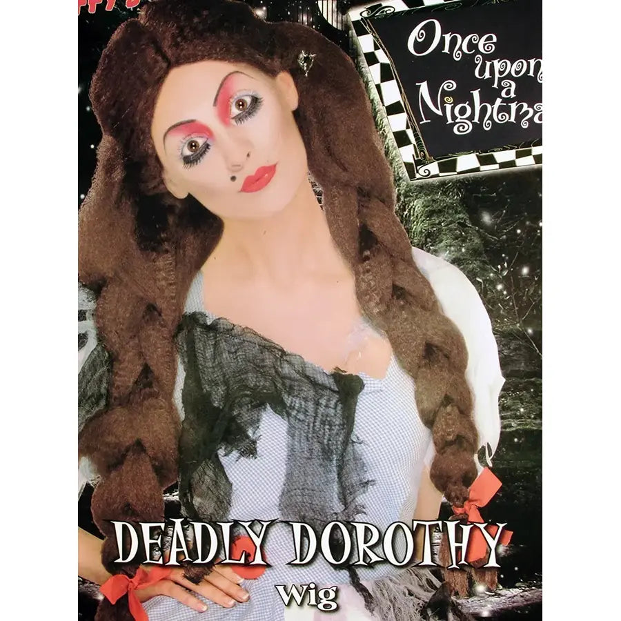 Peluca Dorothy – Dos Trenzas Castañas Mago de Oz