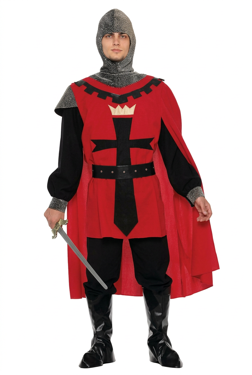 Red Medieval Knight Costume