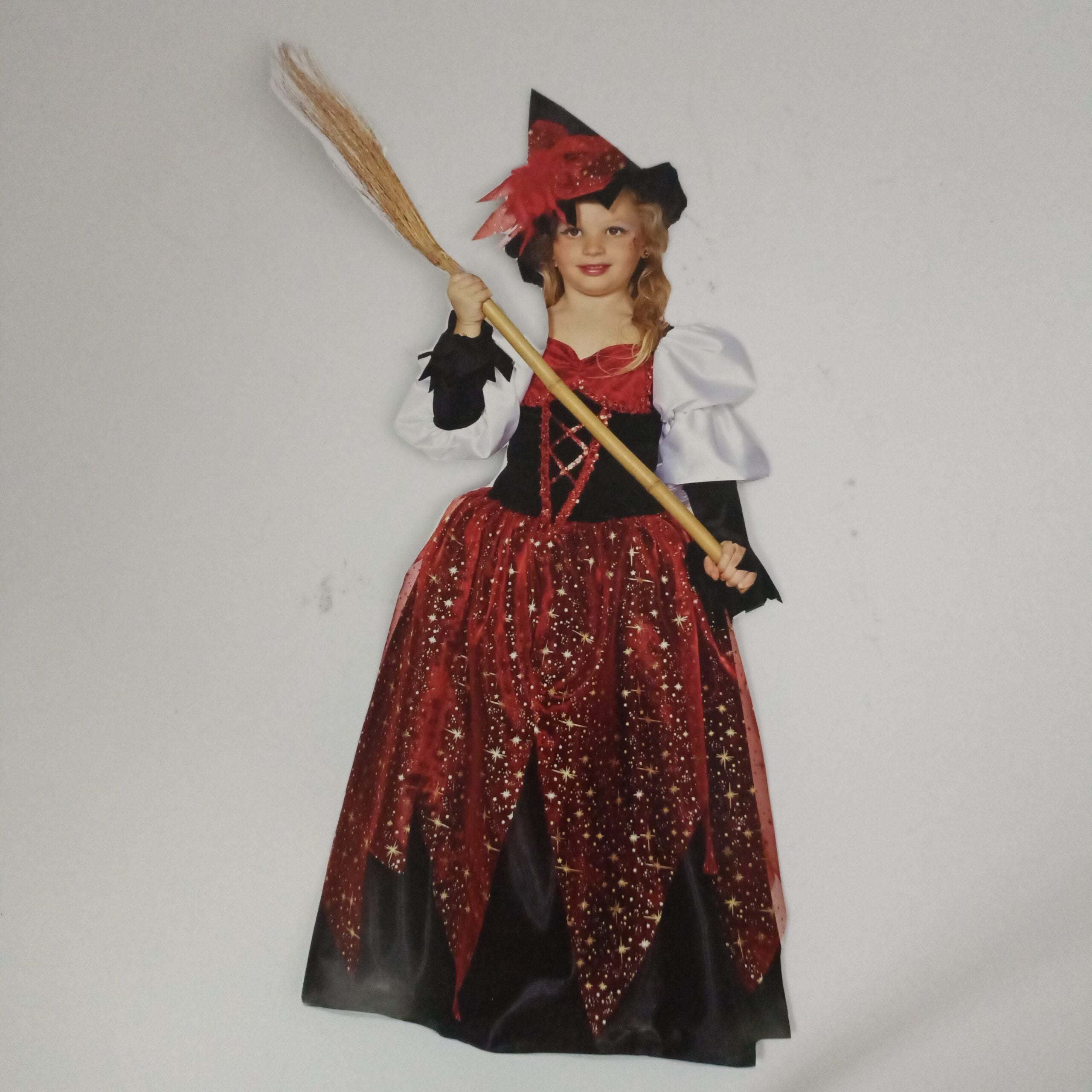 Disfraz Bruja Deluxe Infantil – Vestido y Gorro