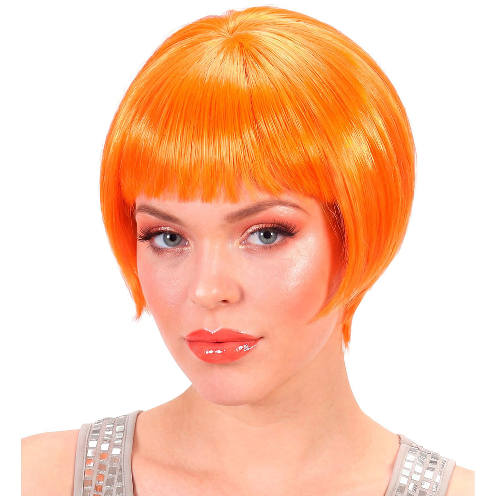 Peluca Rave Naranja – Accesorio de Disfraz