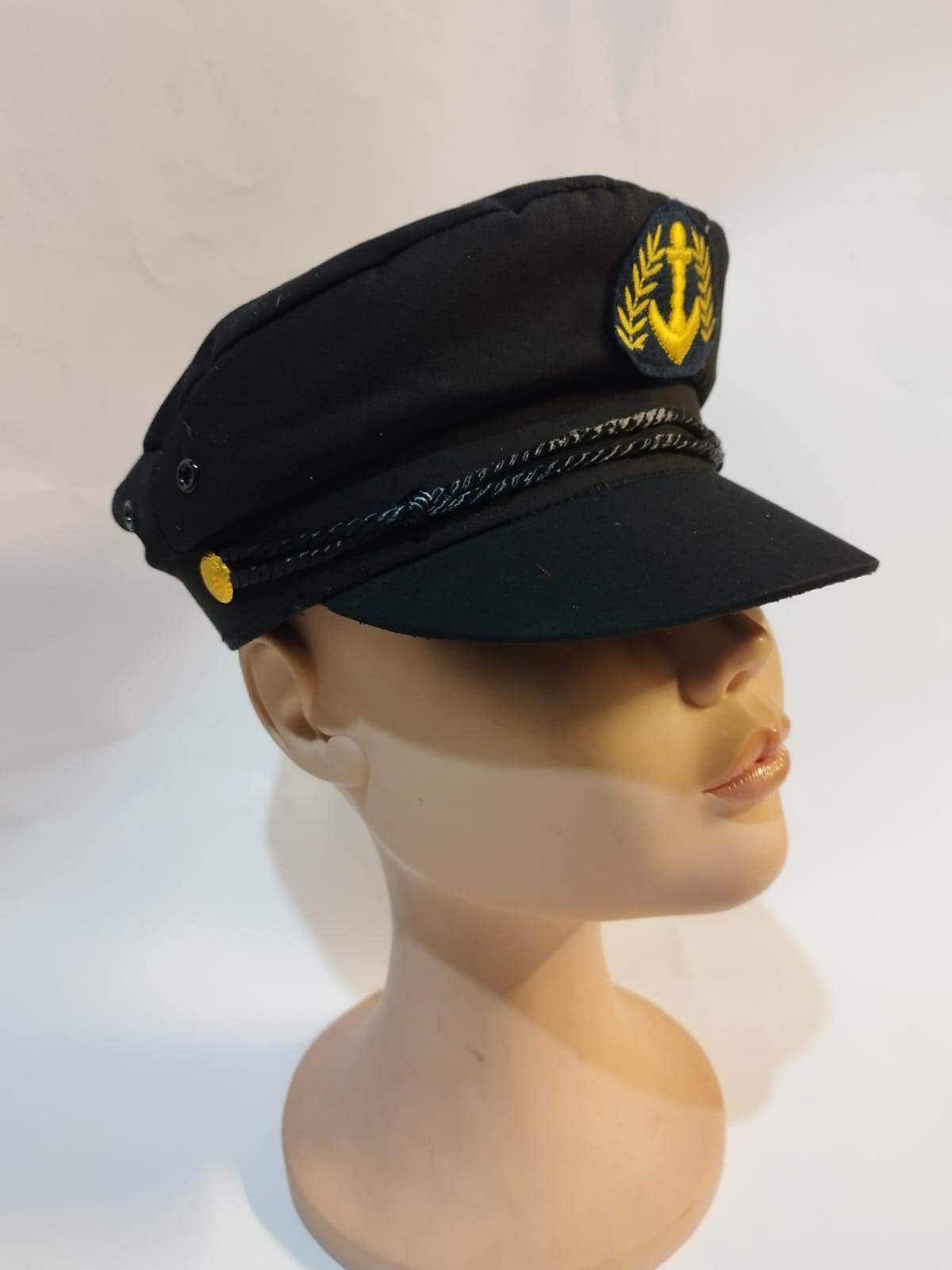 Black Captain Sailor Hat
