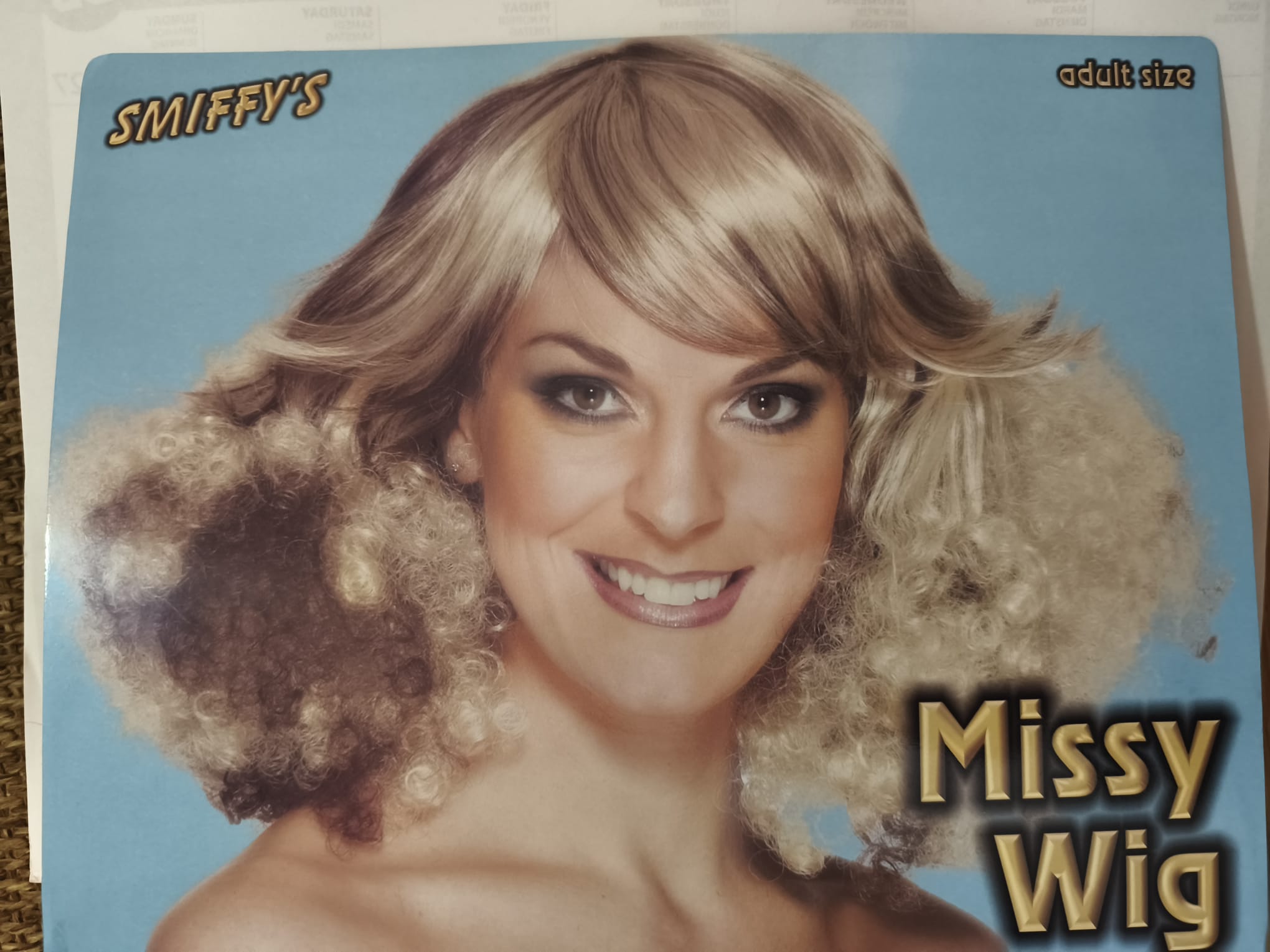 Missy Blonde 70s Curls Wig