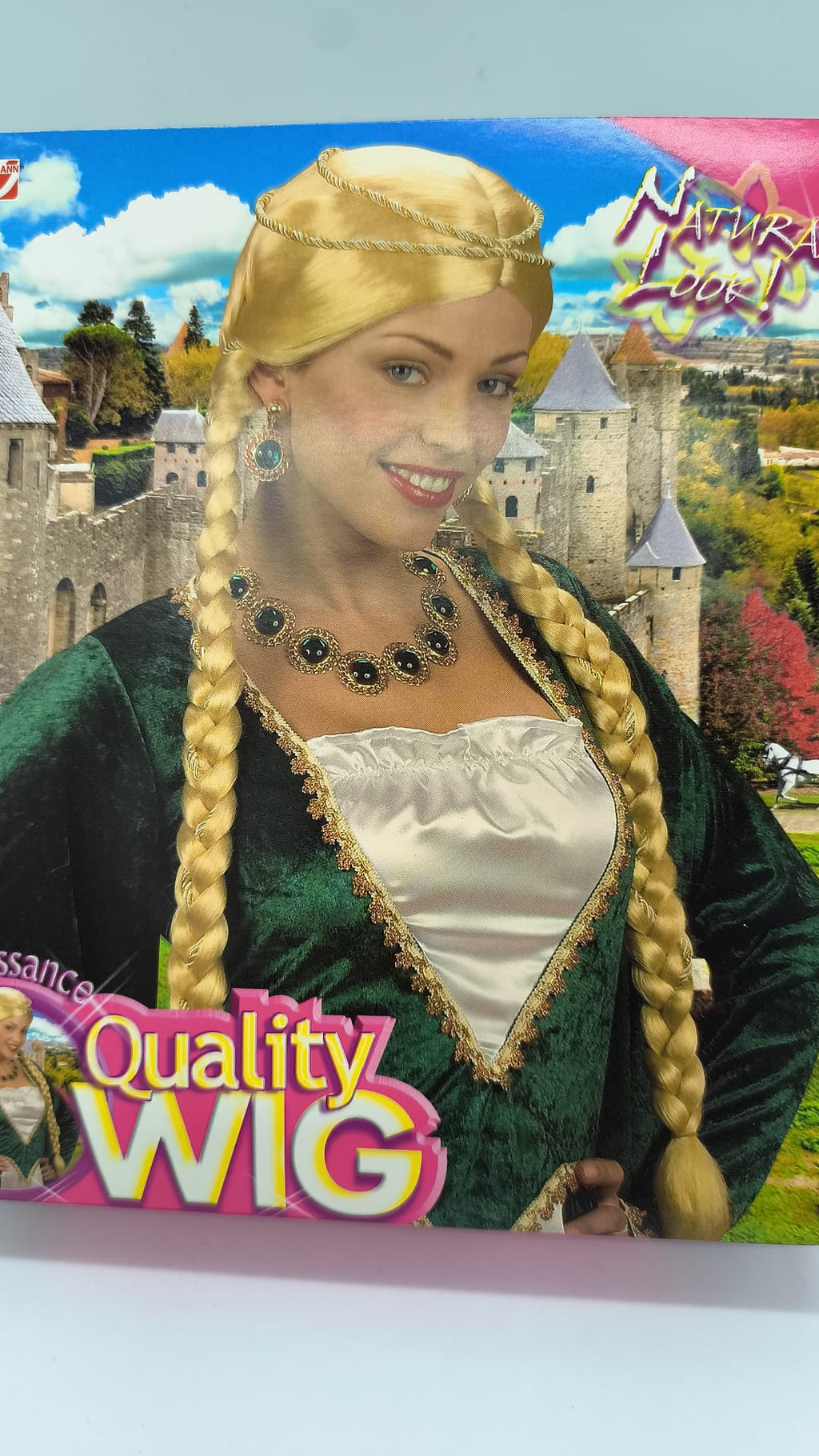 Peluca Renaissance Rubia con Trenzas – Widmann