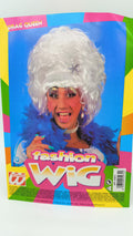 Peluca Drag Queen Blanca Rizada – Widmann