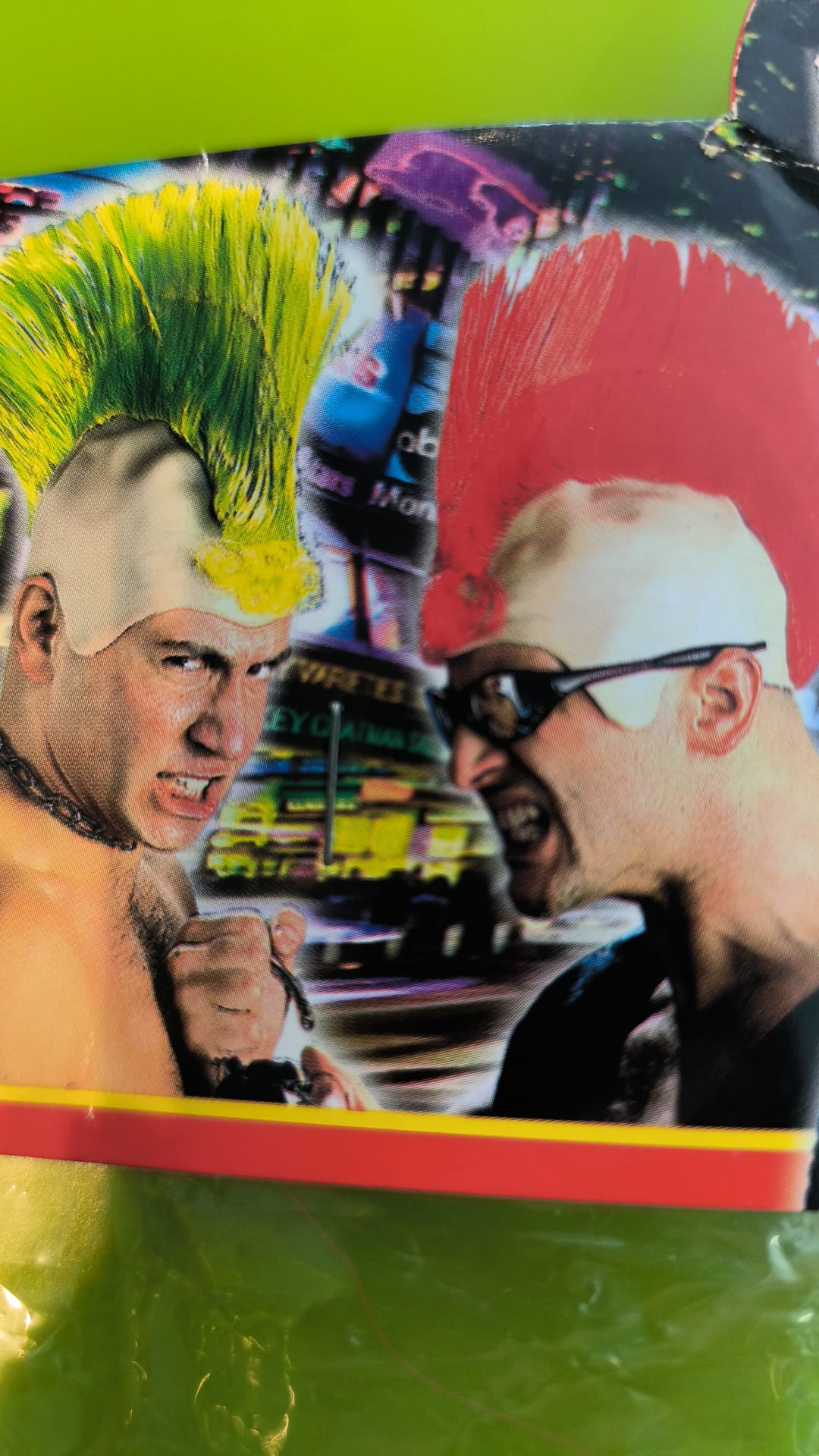 Peluca Mohicano Punk Cresta Colores Surtidos
