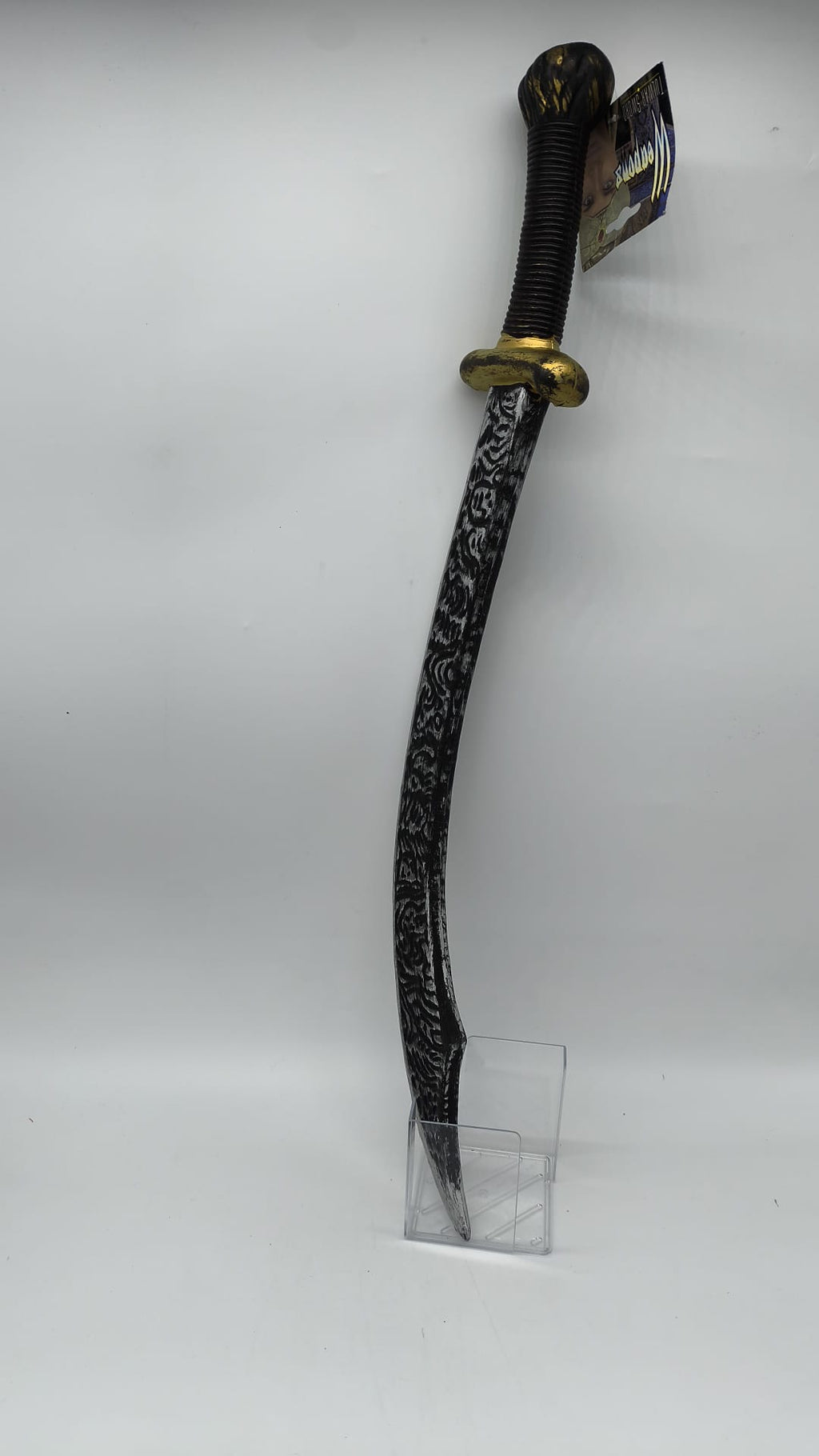 Espada Tulwar Curva Dragones Negra y Dorada